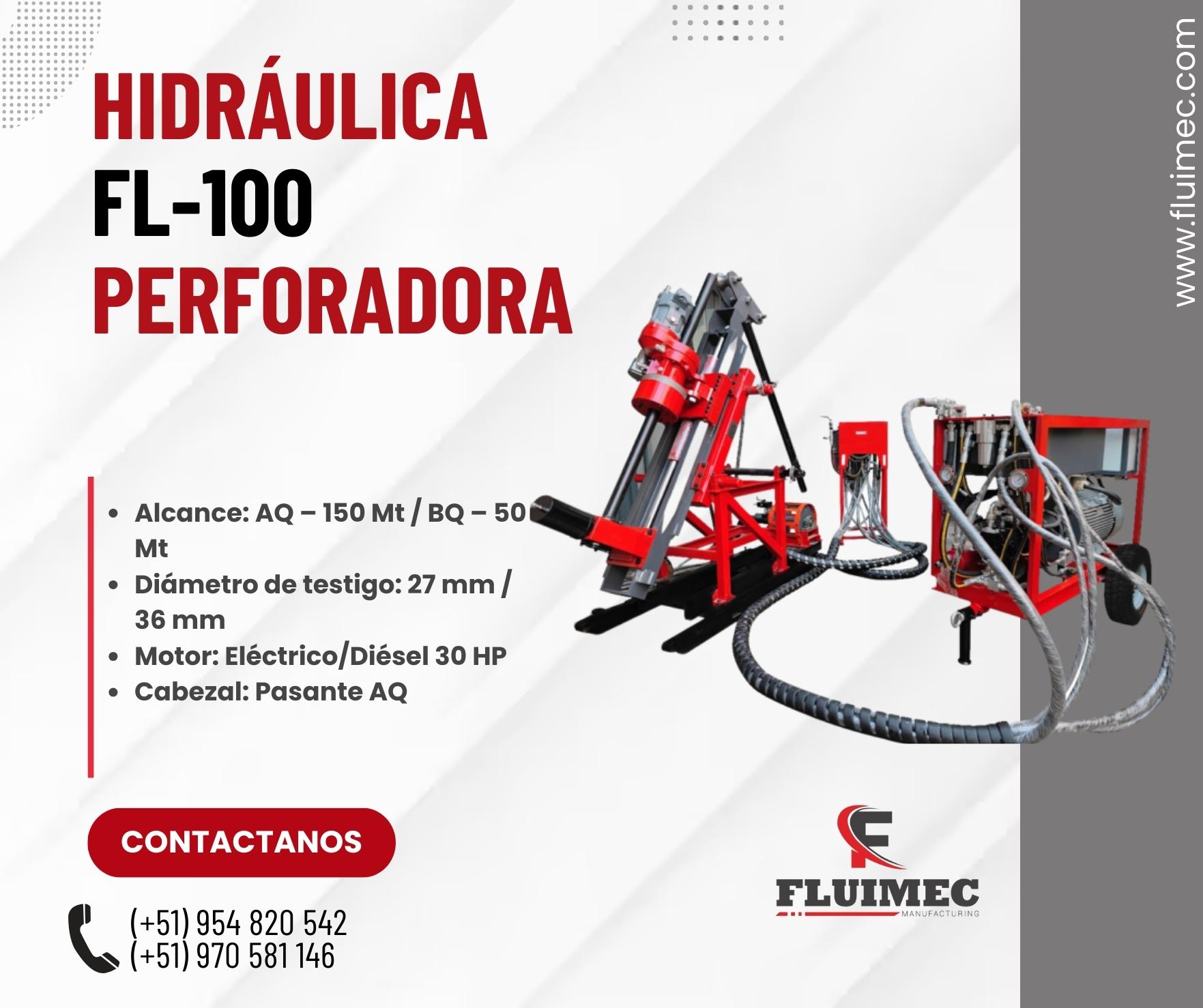 MAQUINA HIDRAULICA FL - 100 EQUIPO ARMADO Y DESARMADO 